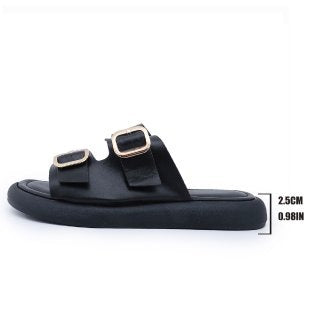 Damen Komfortable Slides mit verstellbaren Schnallen R&B