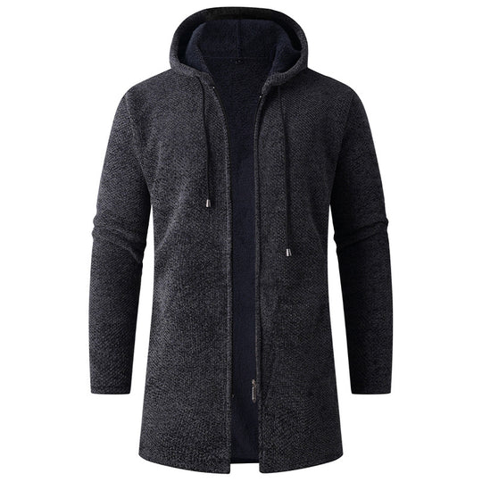 Damen gemütlicher Kapuzenmantel aus schwerem Fleece R&B