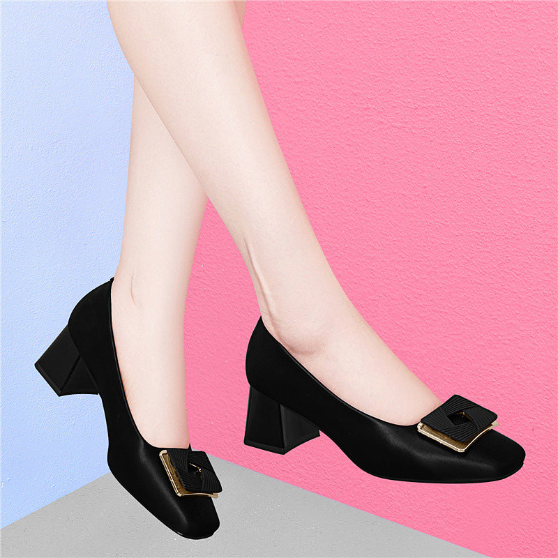 Damen elegante Ballerinas mit hochwertiger Schmuckschließe R&B