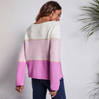 Damen Pullover mit geometrischem Strukturdesign und weitem Schnitt R&B