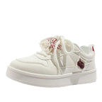 Damen Sneaker mit verspieltem Kirschmotiv und weichem Innenfutter