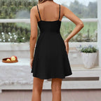 Damen Sommerliches Trägerkleid mit verspieltem A-Linien-Schnitt R&B