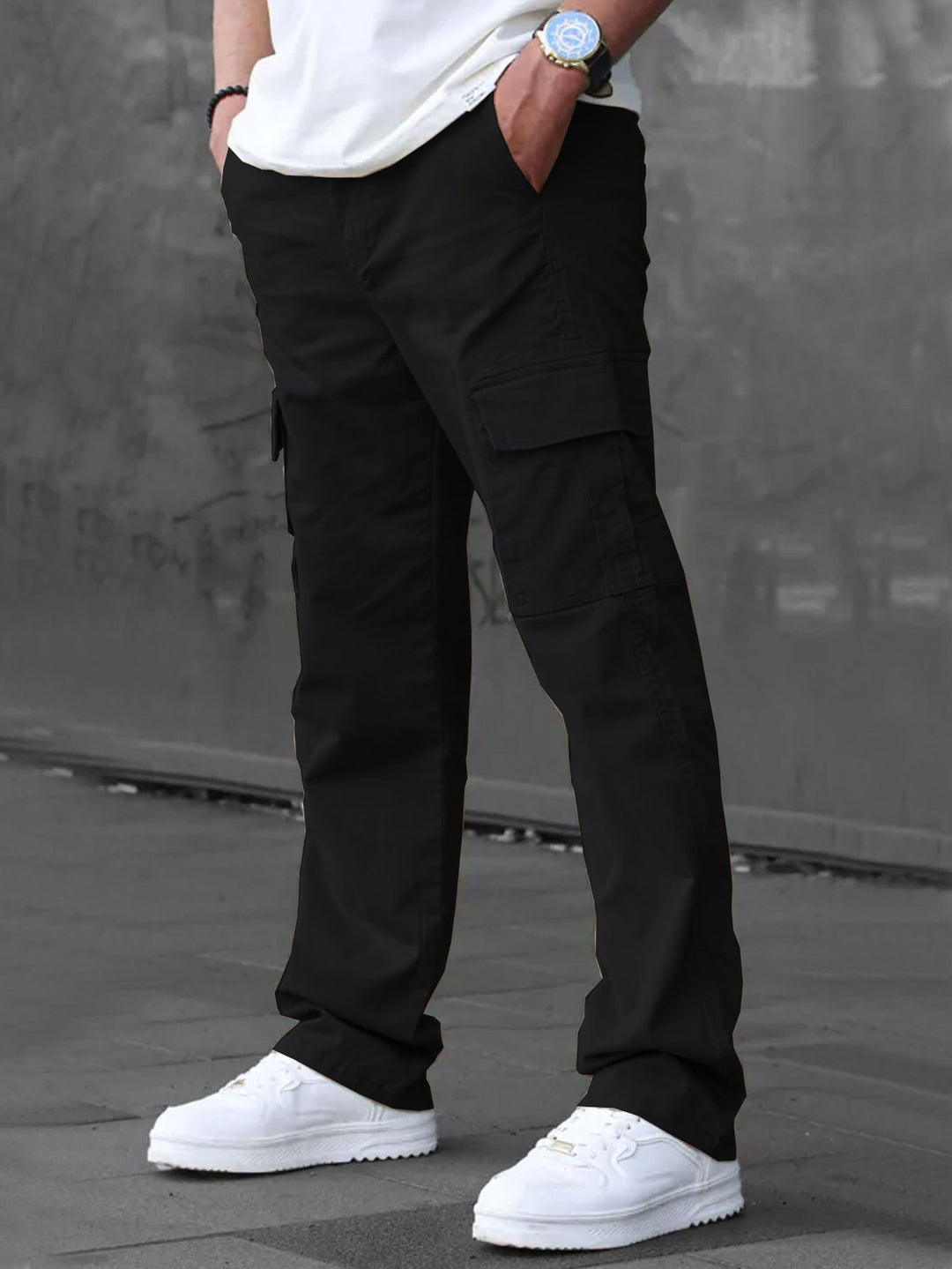 Herren Cargo-Hosen mit multifunktionalen Taschen und atmungsaktivem Stoff R&B