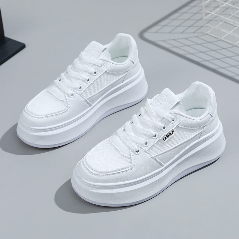 Damen Platform-Sneaker mit atmungsaktiver Mesh-Oberfläche und modischer Sohle R&B