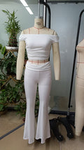 Damen Elegantes und figurbetontes Zweiteiler-Set