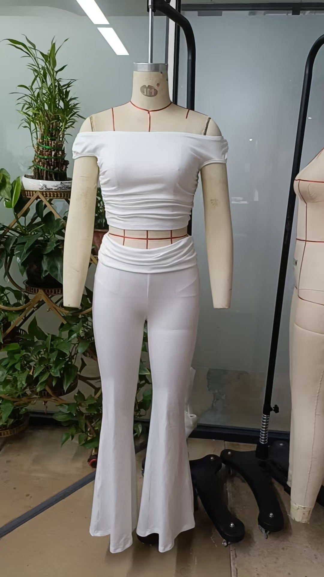 Damen Elegantes und figurbetontes Zweiteiler-Set