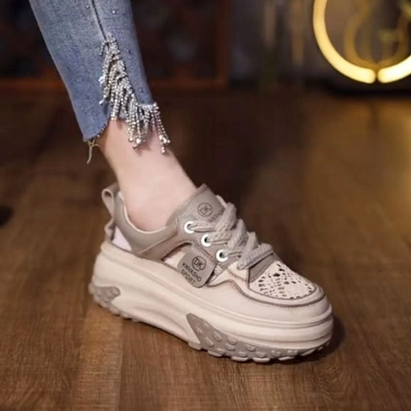 Damen High-Top Sneakers mit gepolsterter Sohle und atmungsaktiver Konstruktion R&B