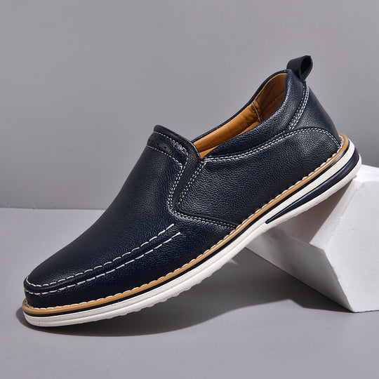 Herren Weiche Leder Slipper R&B