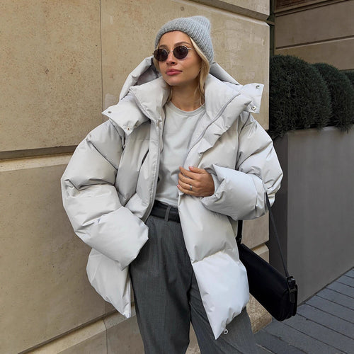 Damen Übergroße Daunenjacke R&B