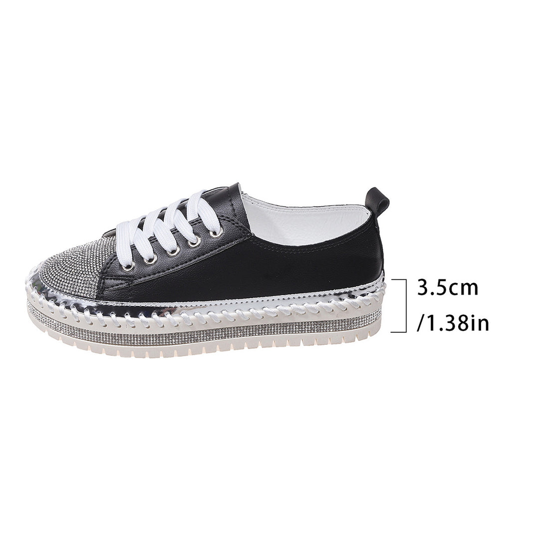 Damen modische Komfort-Sneaker mit Glitzer-Details und atmungsaktiver Sohle R&B