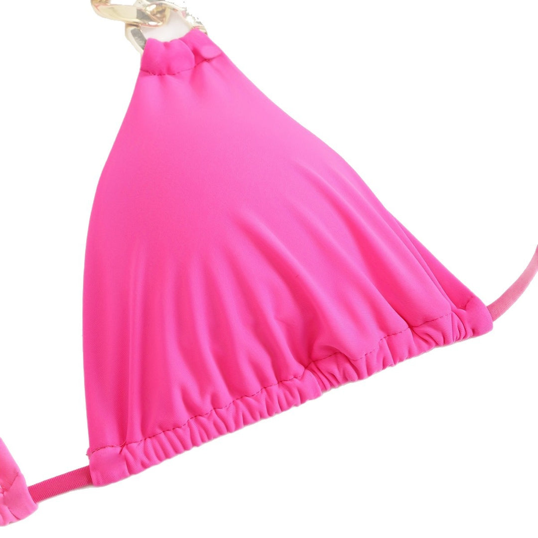 Damen Triangel-Bikini mit modischen Kettenakzenten R&B