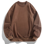Damen bequemer Sweatshirt mit lässigem Schnitt und elastischem Bund