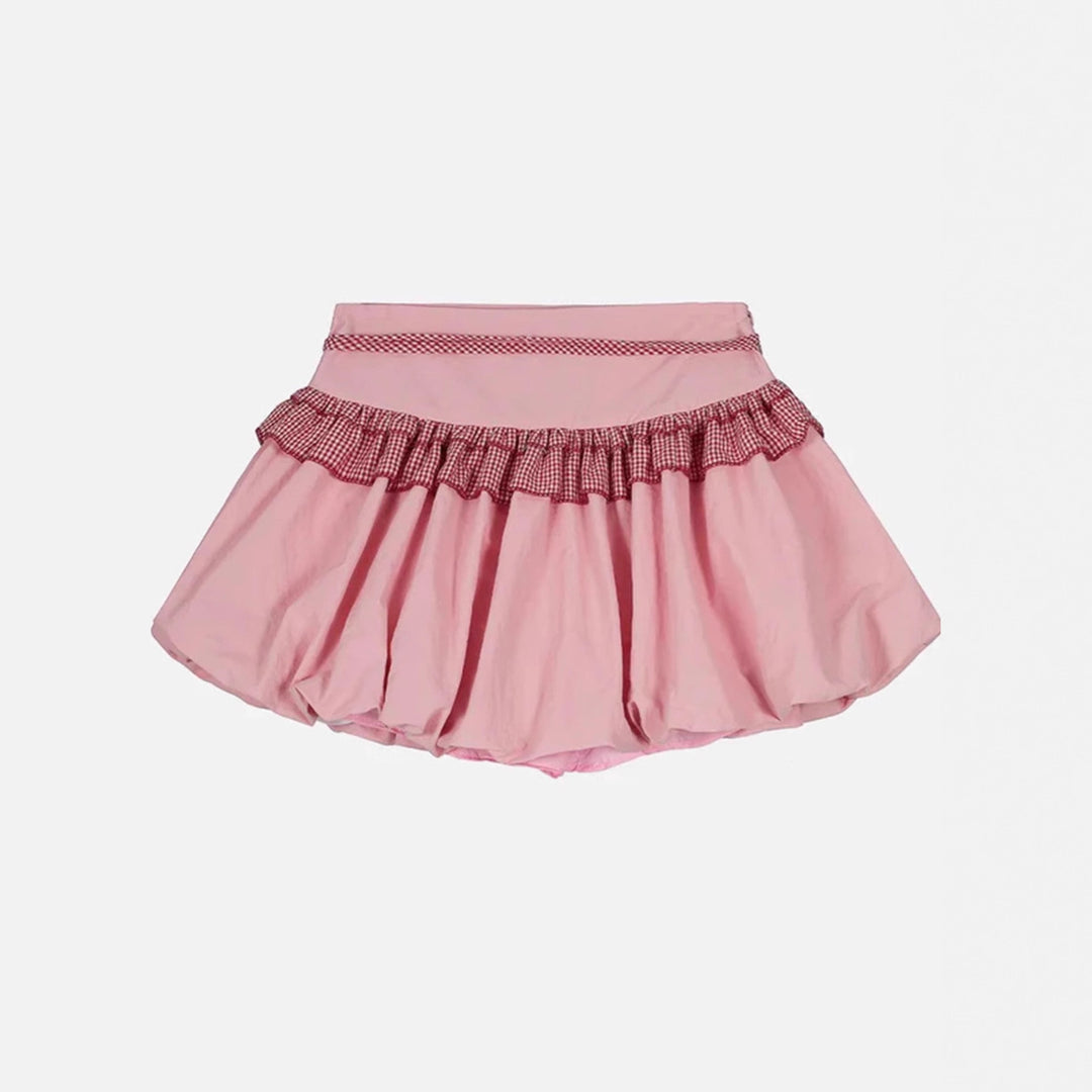Damen Rüschenrock mit hoher Taille und verspielten Details R&B