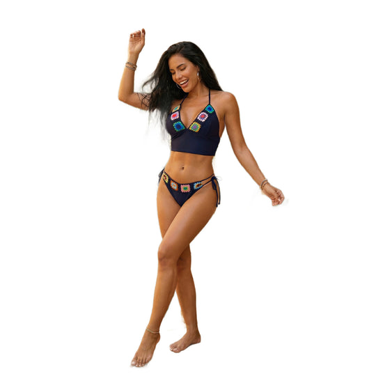 Damen Eleganter Bikini mit hochwertigem Stickdesign R&B
