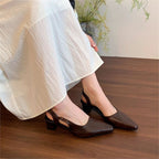 Damen elegante Slingback Pumps mit spitz zulaufendem Design R&B