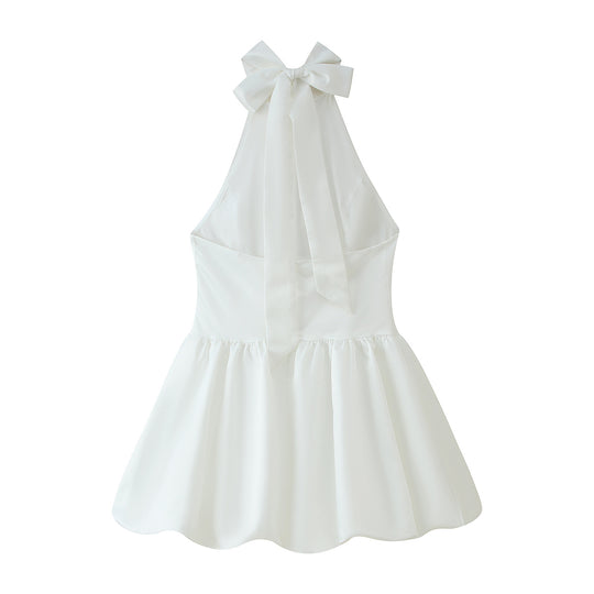 Damen Trägerloses Sommerkleid mit verspieltem Rüschensaum R&B
