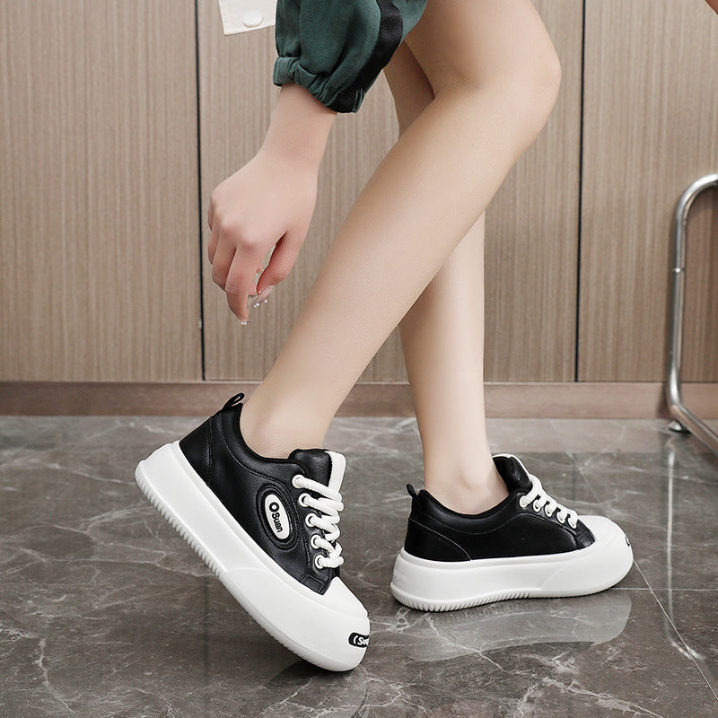 Damen modische Plateau Sneakers mit verstärktem Sohlenprofil und atmungsaktiven Materialien R&B