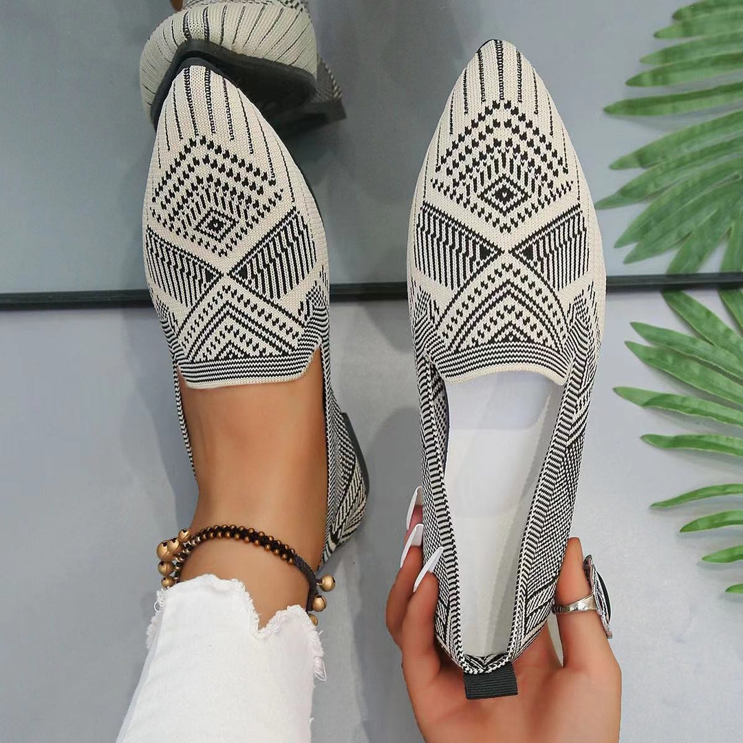 Damen modische Slipper mit Halloween-Motiv und elastischem Obermaterial R&B