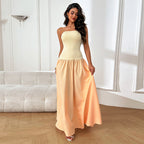 Damen Elegantes Maxikleid mit floralem Akzent R&B