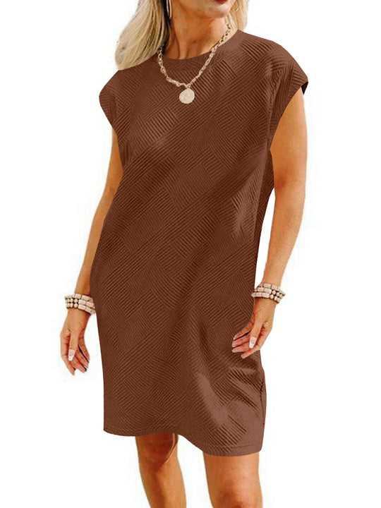 Damen Lockeres Sommerkleid mit strukturiertem Design und schickem Schnitt R&B