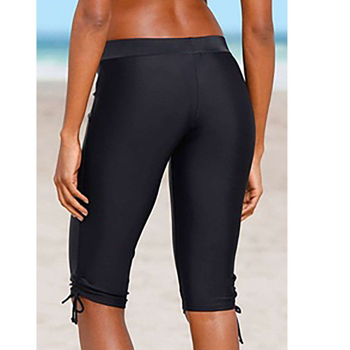 Damen Sportliche Radlerhose mit dekorativen Schnürdetails R&B