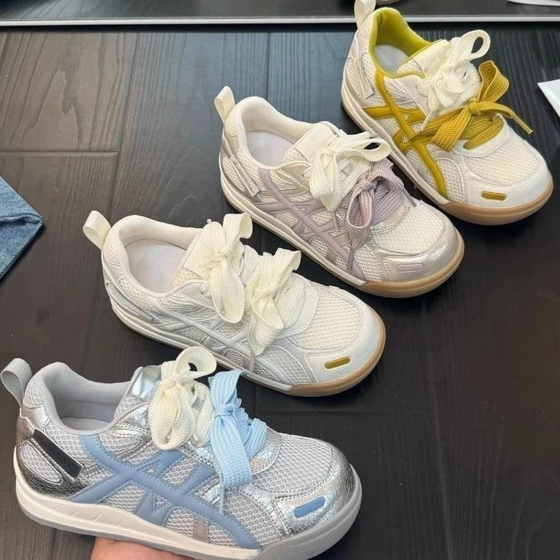 Damen Sportliche Atmungsaktive Sneakers mit einzigartigem Design und bequemen Schnürsenkeln R&B