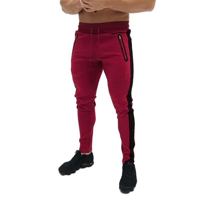 Herren Sportliche Jogginghose mit seitlichen Reißverschlusstaschen R&B