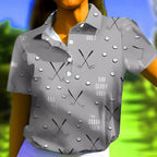 Damen Poloshirt mit modernem Golf-Muster und bequemem Schnitt R&B
