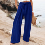 Damen Weite hose mit elastischem Bund und praktischen Taschen R&B