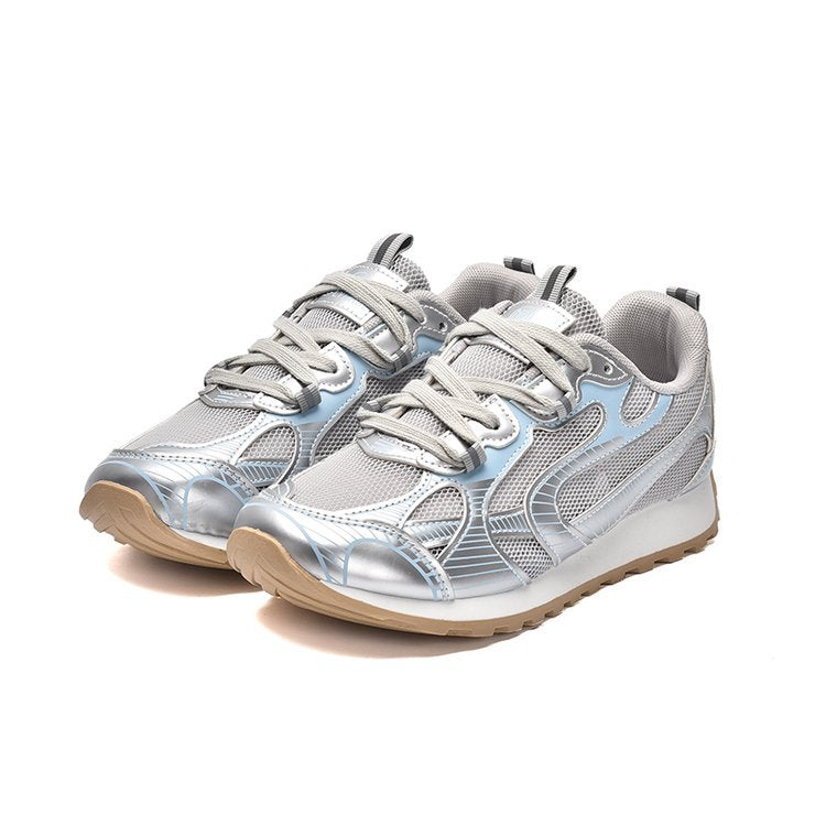 Damen Sportliche Lauf-Sneaker mit atmungsaktiver Mesh-Oberfläche und stoßdämpfender Sohle R&B