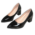 Damen elegante High Heel Pumps mit glänzendem Finish R&B