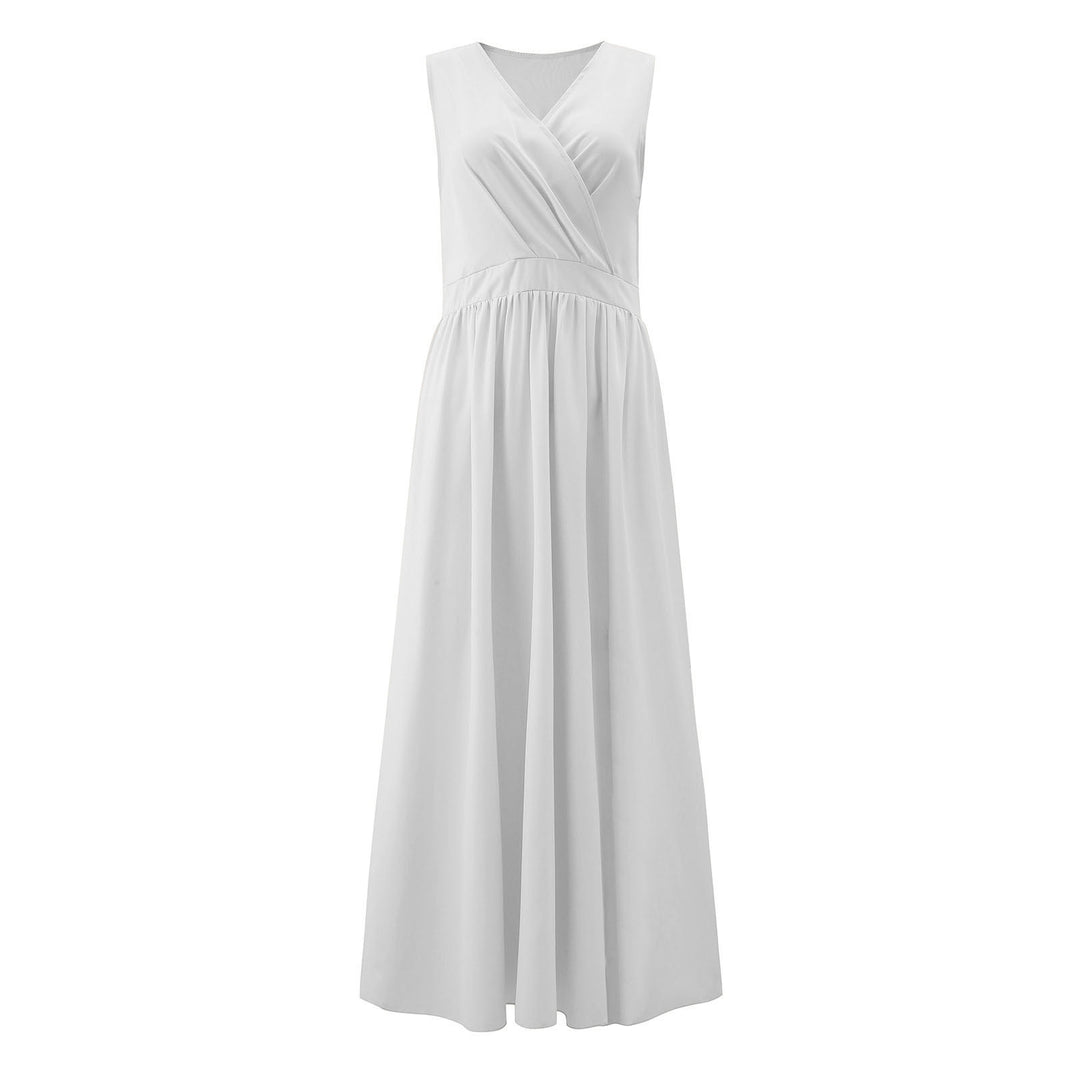 Damen Elegantes Maxikleid mit raffiniertem Wickeldesign und fließendem Stoff R&B