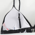 Damen Triangel-Bikini mit galaxy-inspiriertem Design und verstellbaren Trägern R&B