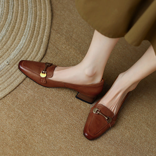 Damen elegante Slipper mit modischem Gürtel-Detail R&B