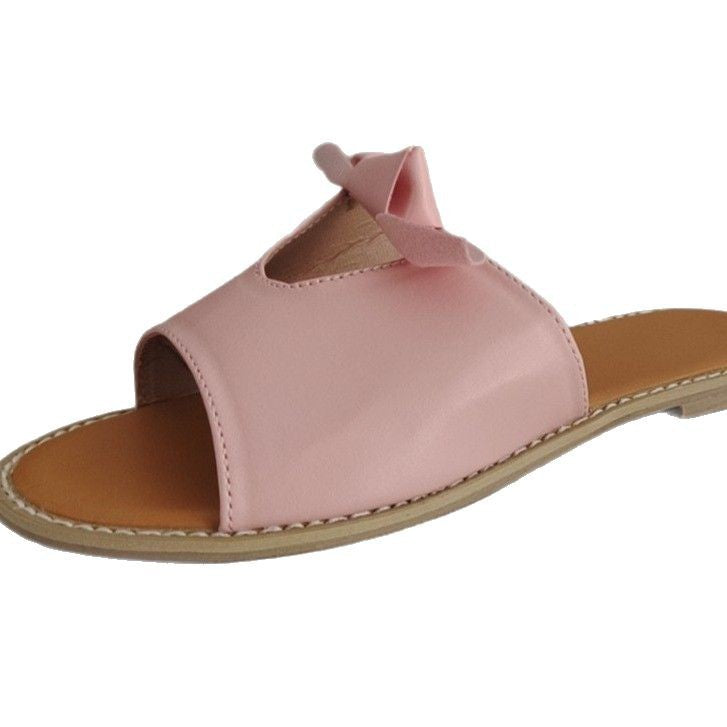 Damen Offene Mules mit dekorativem Schleifen-Detail R&B