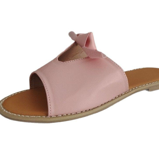 Damen Offene Mules mit dekorativem Schleifen-Detail R&B