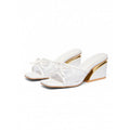 Damen elegantes Mules mit zierlichem Schleifendetail und glamourösem Keilabsatz R&B