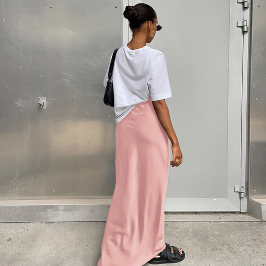 Damen Maxirock mit hohem Schnitt und seitlichem Schlitz R&B