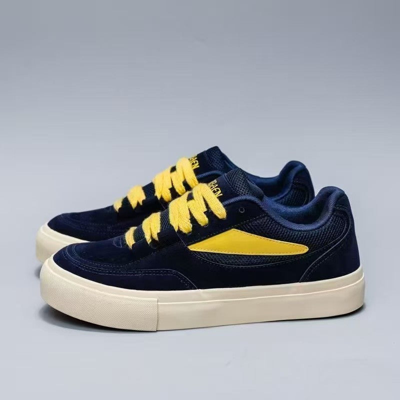Damen Sportliche Sneaker mit modischem Veloursleder und bequemer Gummisohle R&B