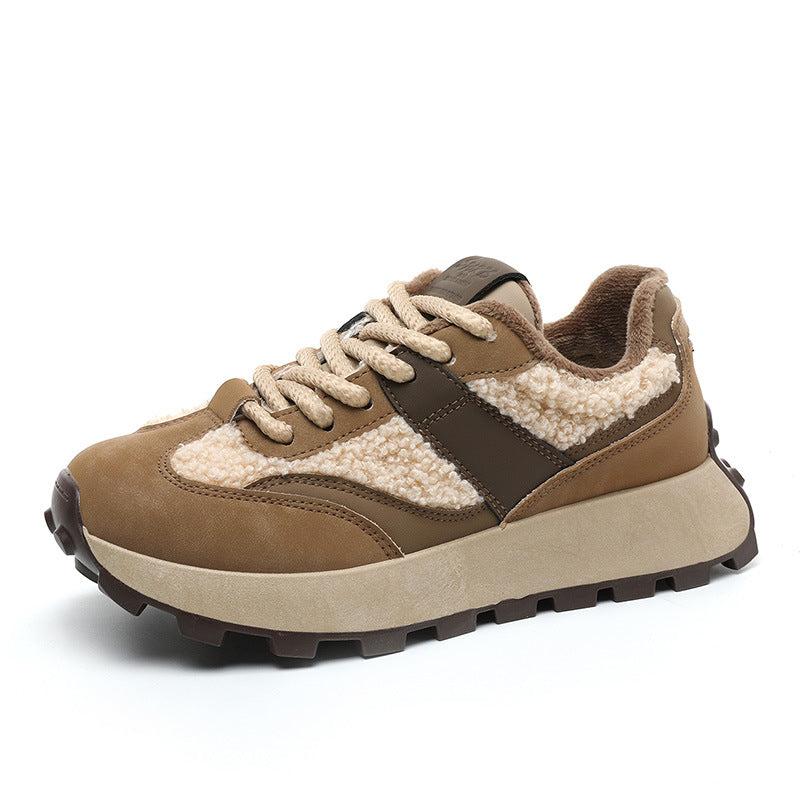 Damen Sportliche Sneakers mit Warmfutter und rutschfester Laufsohle R&B