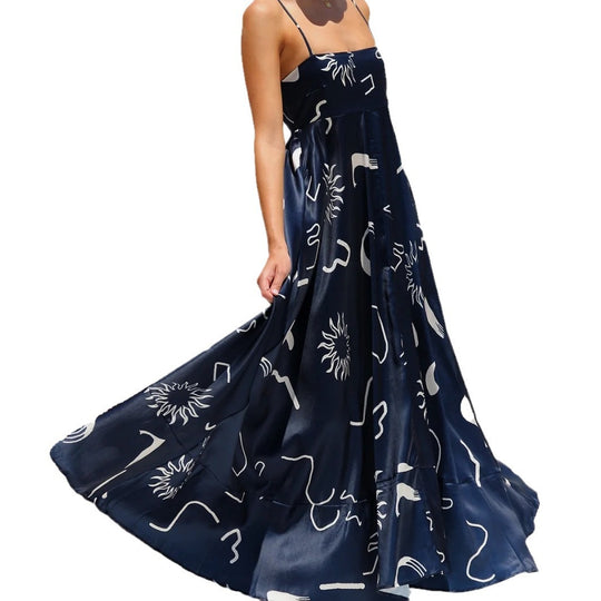 Damen Elegantes Maxikleid mit luftiger Silhouette R&B