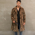 Herren Modischer Leopardenfell-Mantel R&B