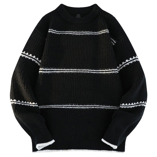 Damen Kuscheliger Strickpullover mit streifendem Design R&B