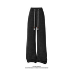 Damen weite Haremshose mit elastischem Bund und trendy Zickzackmuster R&B