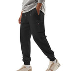 Herren Sportliche Jogginghose mit praktischen Seitentaschen und verstellbarem Bund R&B