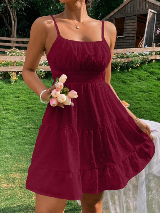 Damen Sommerliches Kleid mit Volantdesign R&B