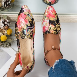 Damen Ballerinas mit eleganter Tweed-Oberfläche R&B