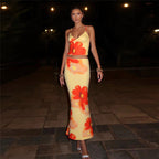 Damen Elegantes Sommerkleid mit floralem Design und schmalem Schnitt R&B