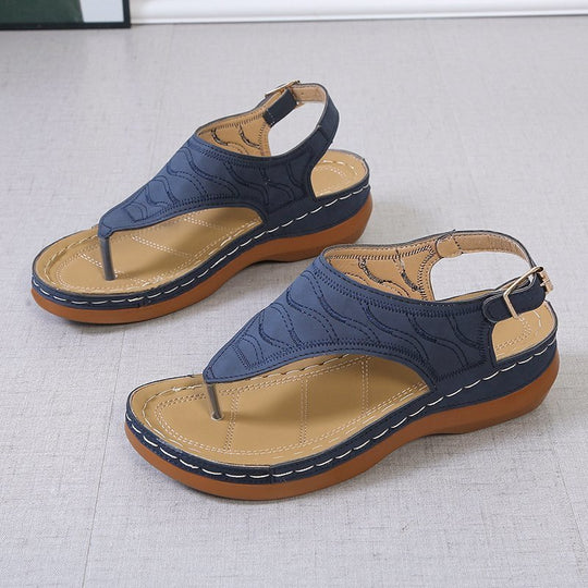 Damen Zehentrenner-Sandalen mit anatomischer Fußbettung R&B