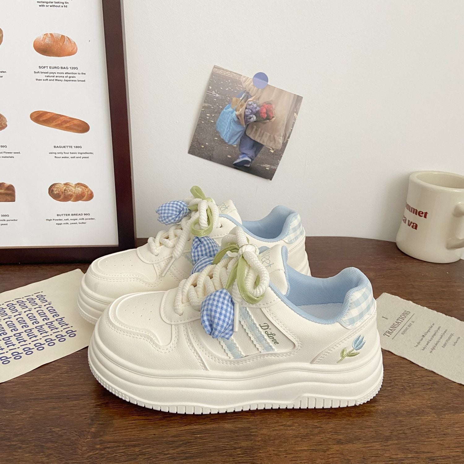 Damen Sportliche Sneakers mit verspielten Applikationen und dämpfender Sohle
